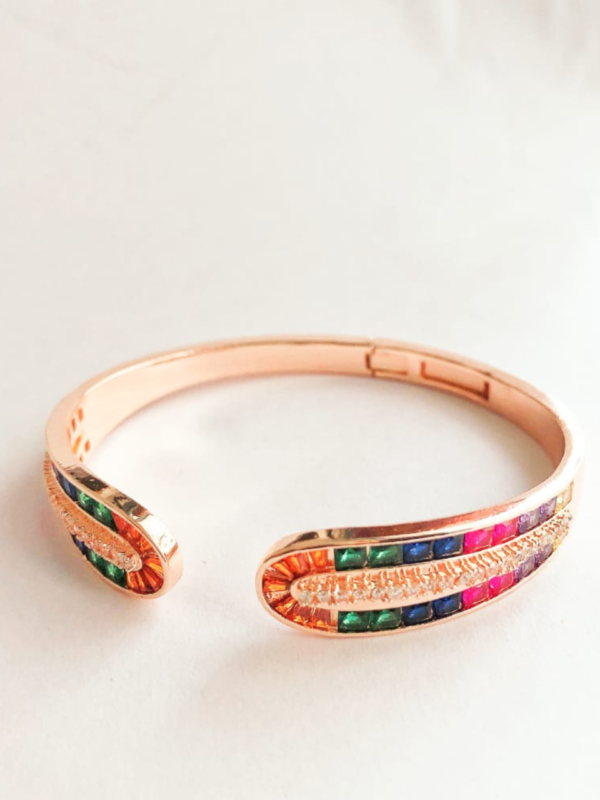 Bracelet With Multi Colour Diamond By Just Jewel - Image 2