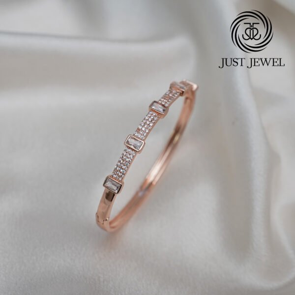 Rectangular White Stone  Bracelet By Just Jewel