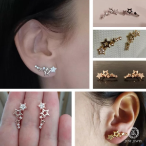 Star Shape Drop Earrings