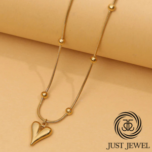 Gold Plated Anti Tarnish Heart themed Stainless Steel Pendant