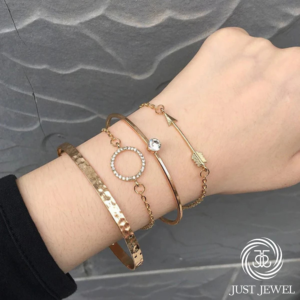 Gold Plated Contemporary Bracelet (Pack of 4)