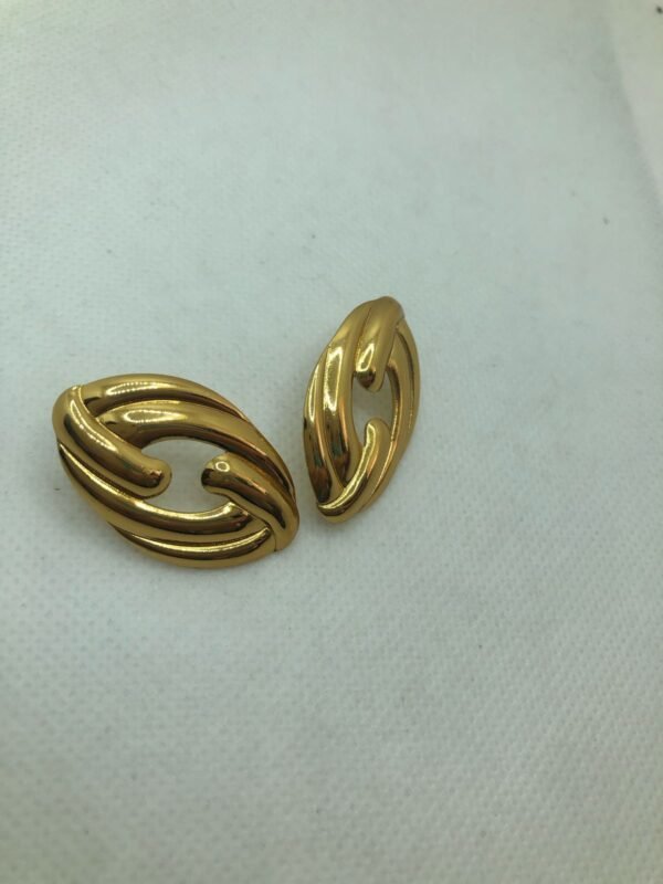 Anti-Tarnish Gold Plated Korean Earrings - Image 2