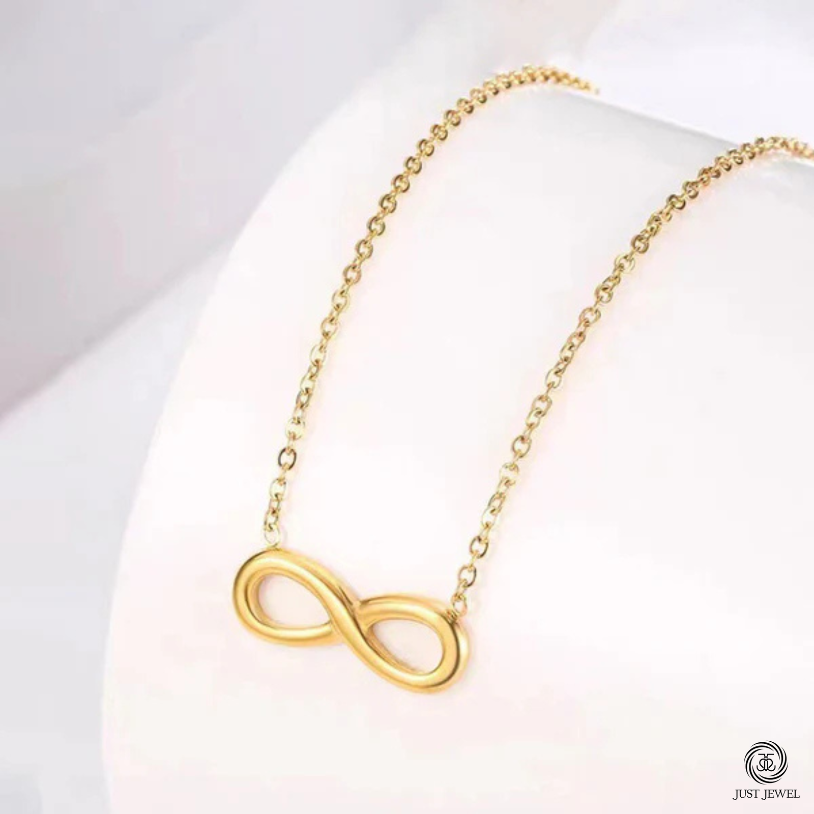Infinity Themed contemporary Pendant Gold By Just Jewel