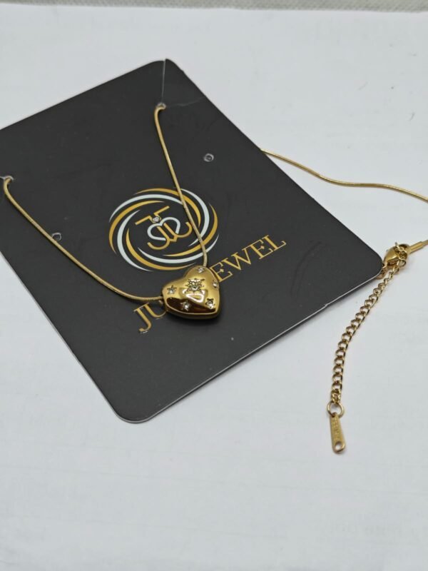 Stellar Heart Chain Pendant By Just Jewel - Image 3