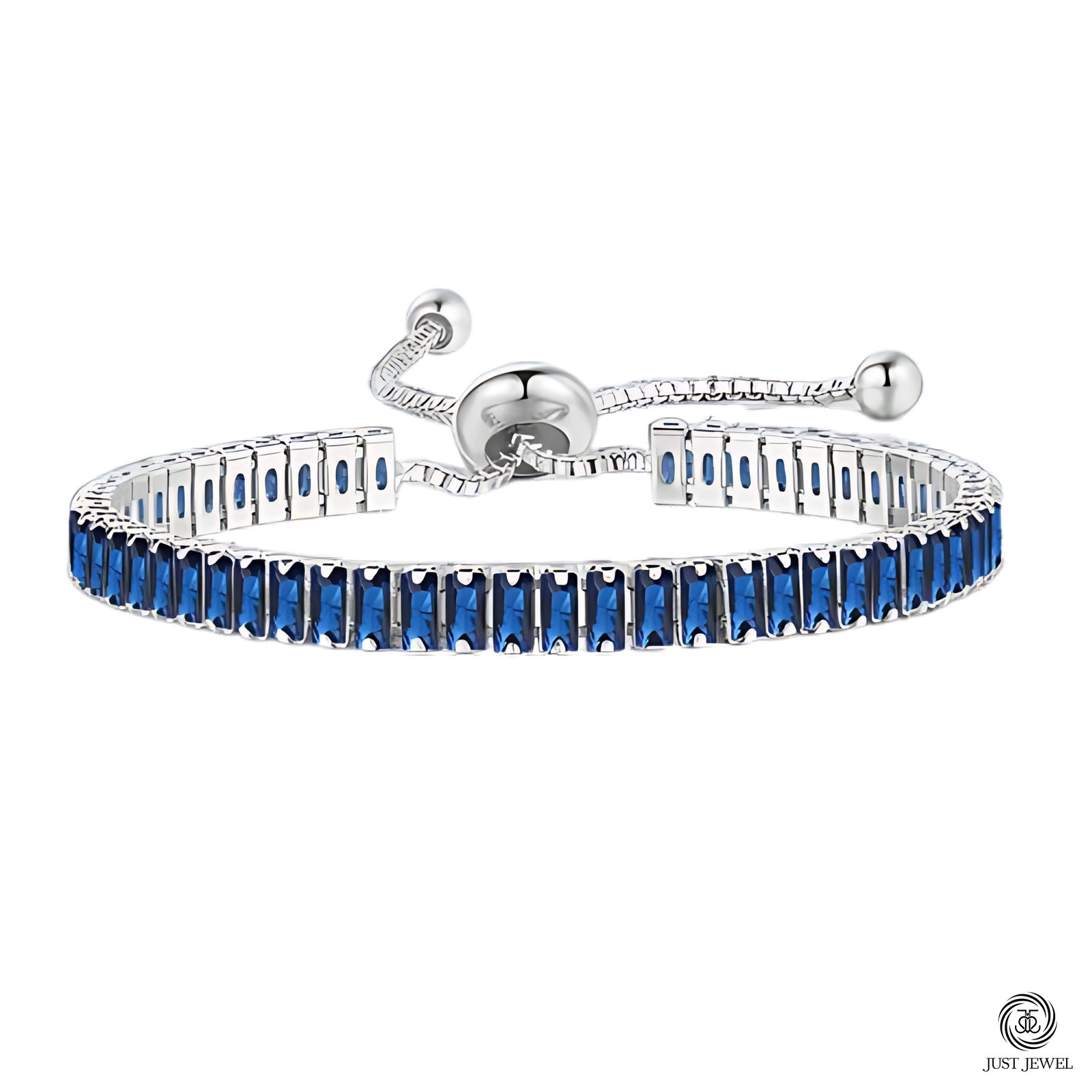 Sapphire Glint Adjustable Bracelet
