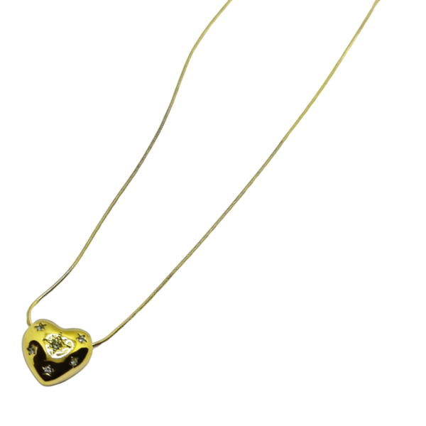 Stellar Heart Chain Pendant By Just Jewel - Image 2