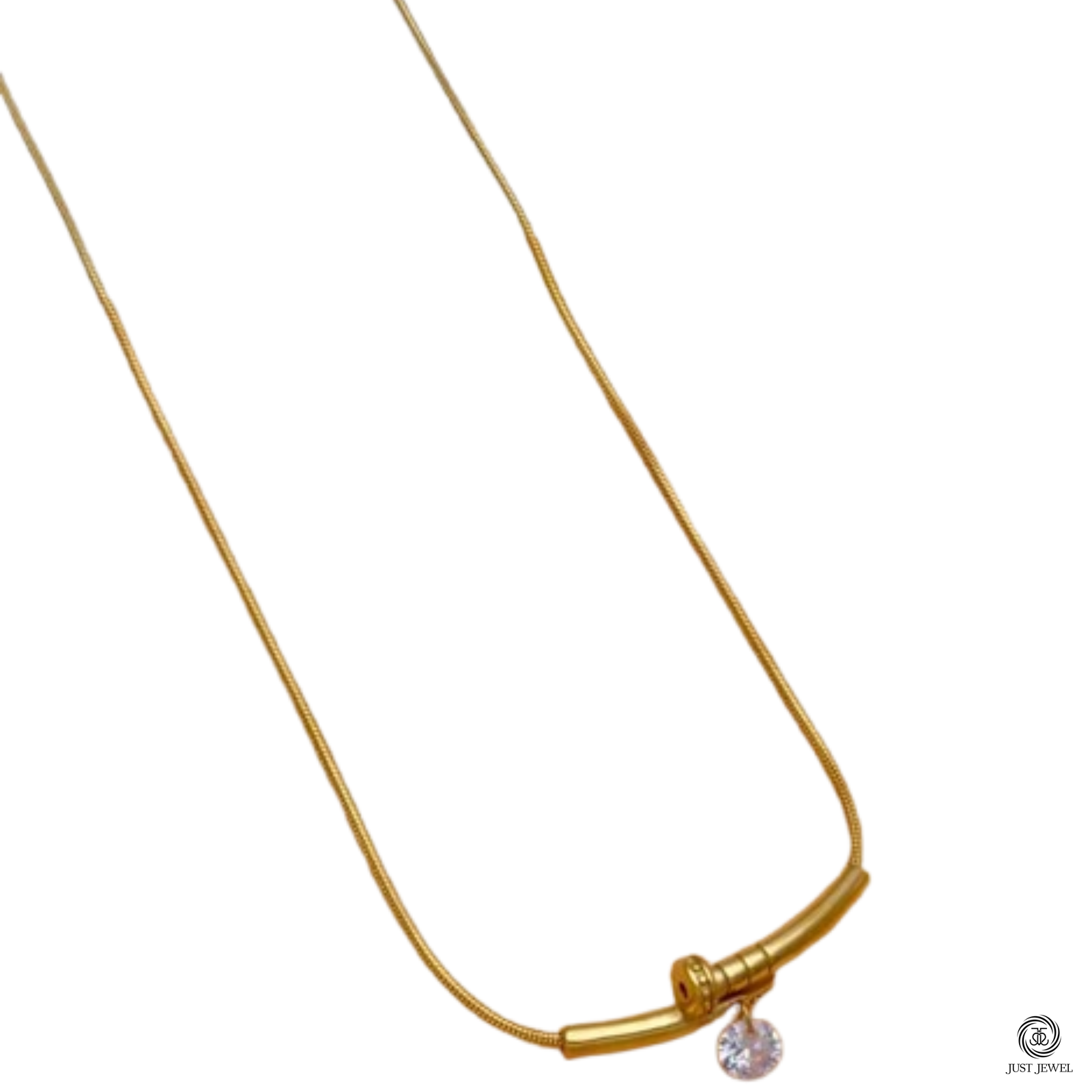 Luxe Curve Pendant By Just Jewel