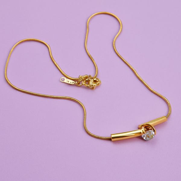 Luxe Curve Pendant By Just Jewel - Image 2