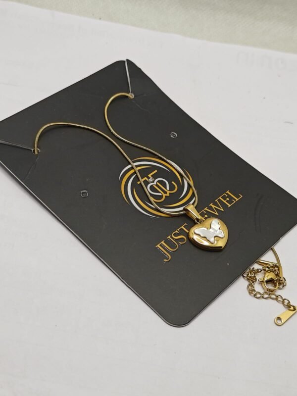 Butterfly Bloom Chain Pendant By Just Jewel - Image 3