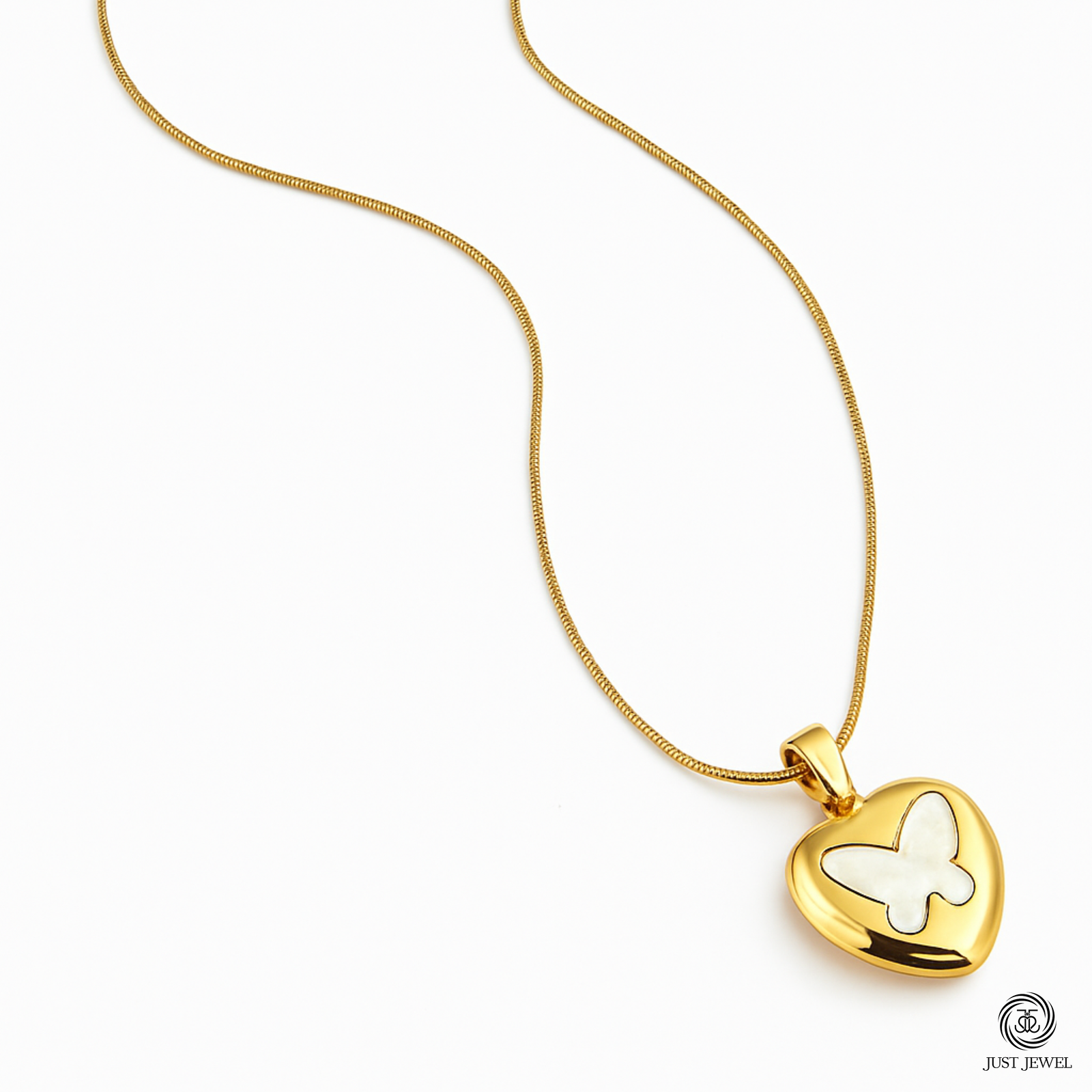 Butterfly Bloom Chain Pendant By Just Jewel