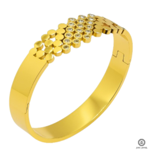 Golden Bloom Kada Bracelet By Just Jewel
