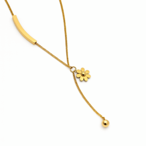 Elegant Gold-Plated Daisy Pendant Necklace By Just Jewel