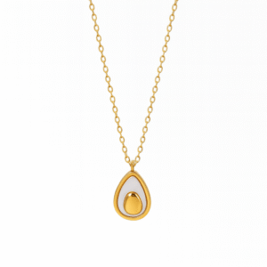 Elegant Gold Teardrop Pendant Necklace