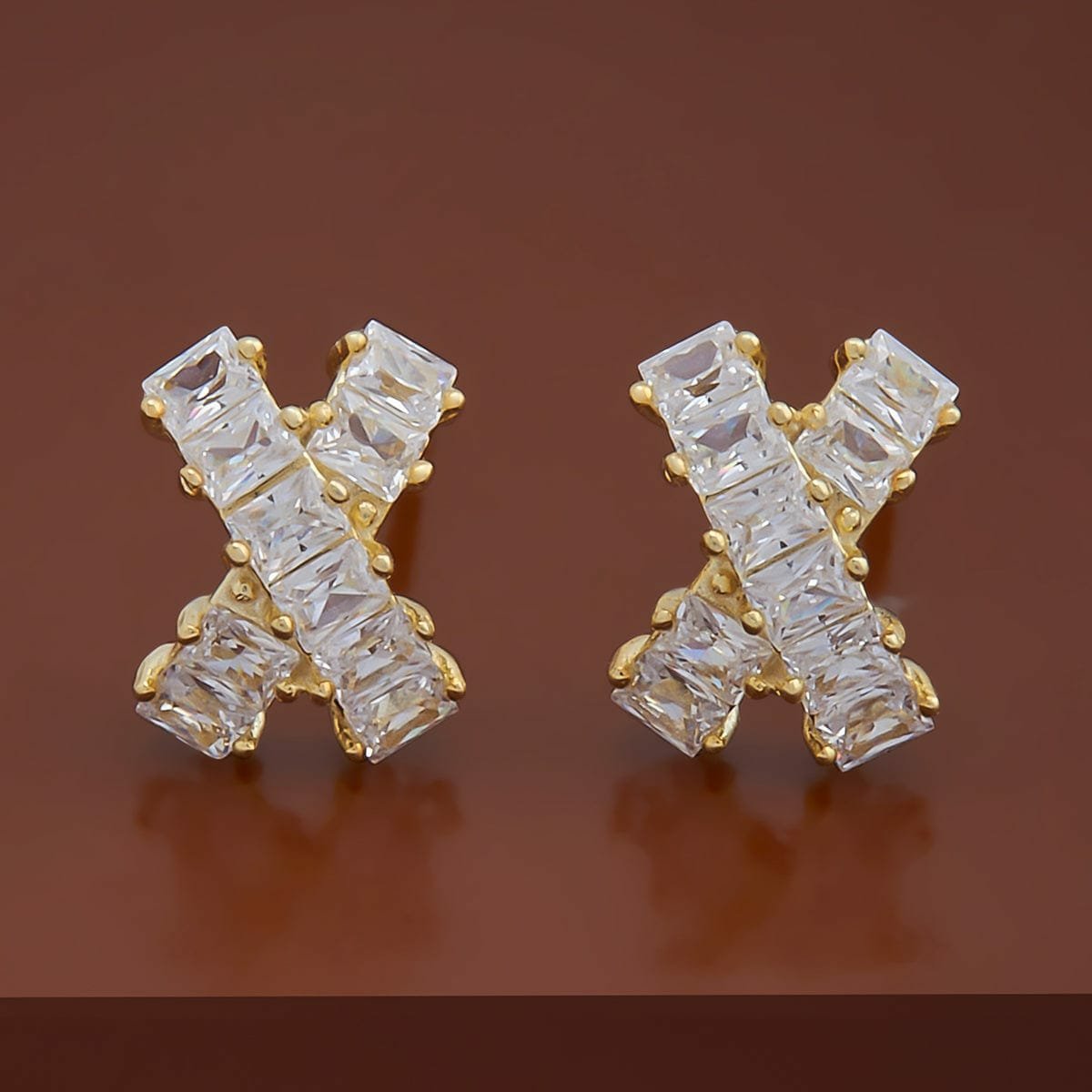 Aurora X Baguette Diamond Studs