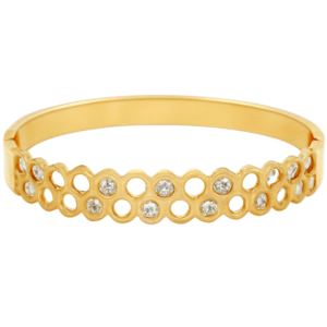 Celestial HexaGlow – Gold Geometry of Grace By Just Jewel