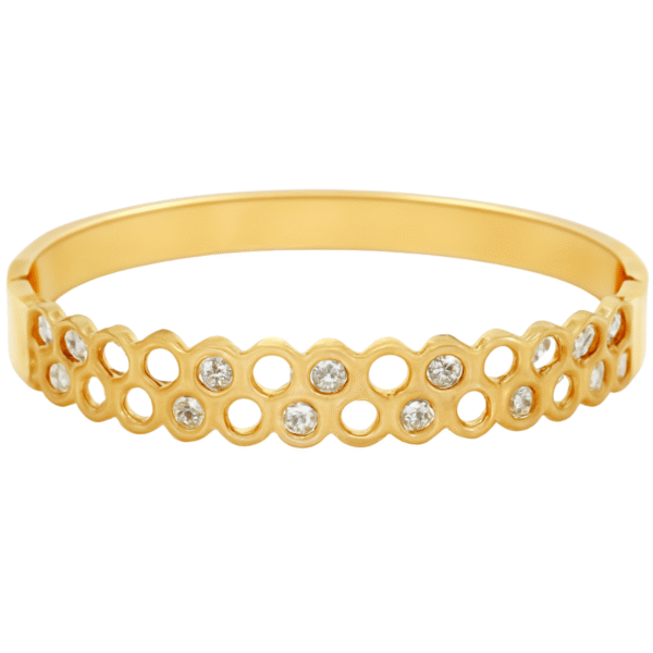 Celestial HexaGlow – Gold Geometry of Grace By Just Jewel