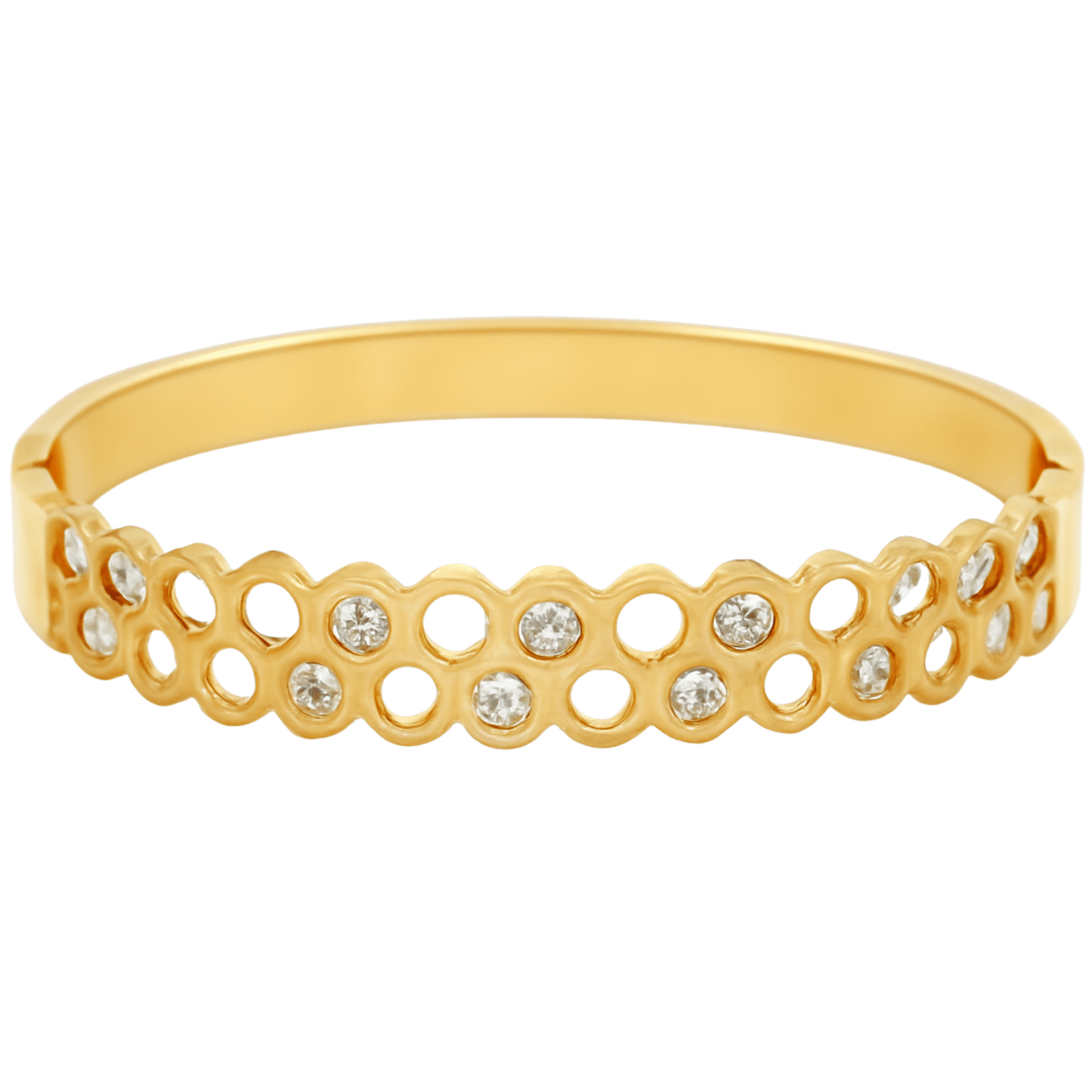 Celestial HexaGlow – Gold Geometry of Grace By Just Jewel