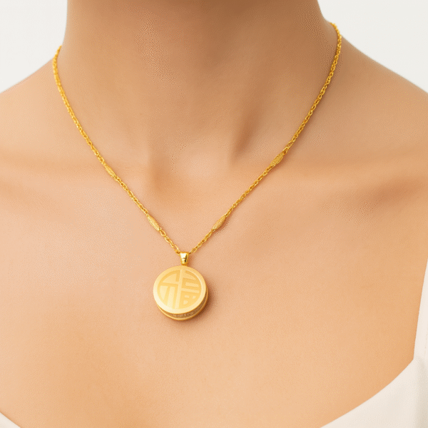 Harmony Circle Pendant Necklace By Just Jewel - Image 2
