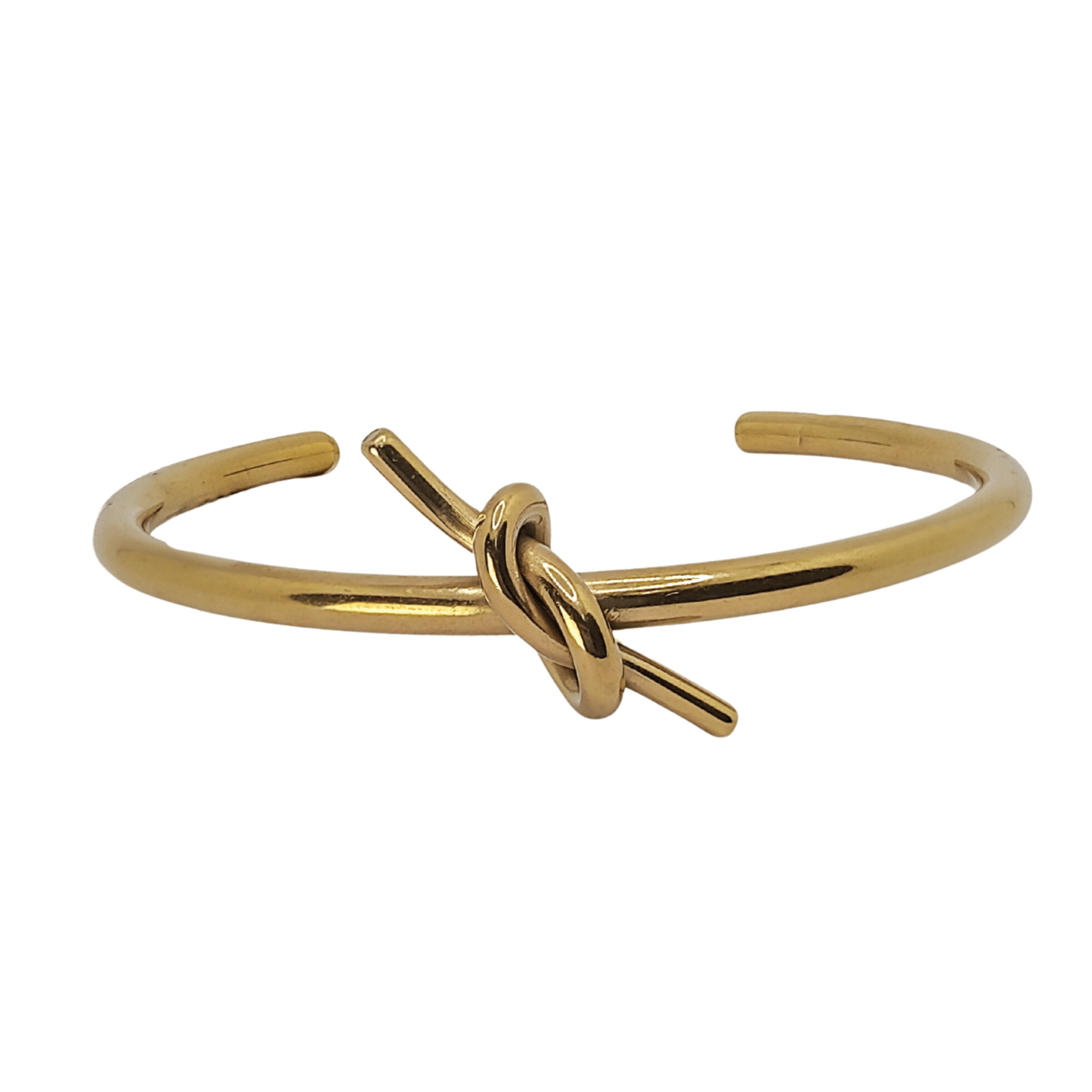 “Golden Knot – Open Cuff Bracelet” By Just Jewel