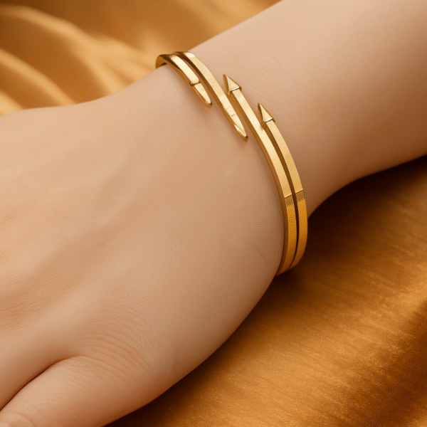 Floral Pattern Women’s Bracelet – Elegant Lightweight Jewelry for Daily & Party Wear By Just Jewel - Image 2