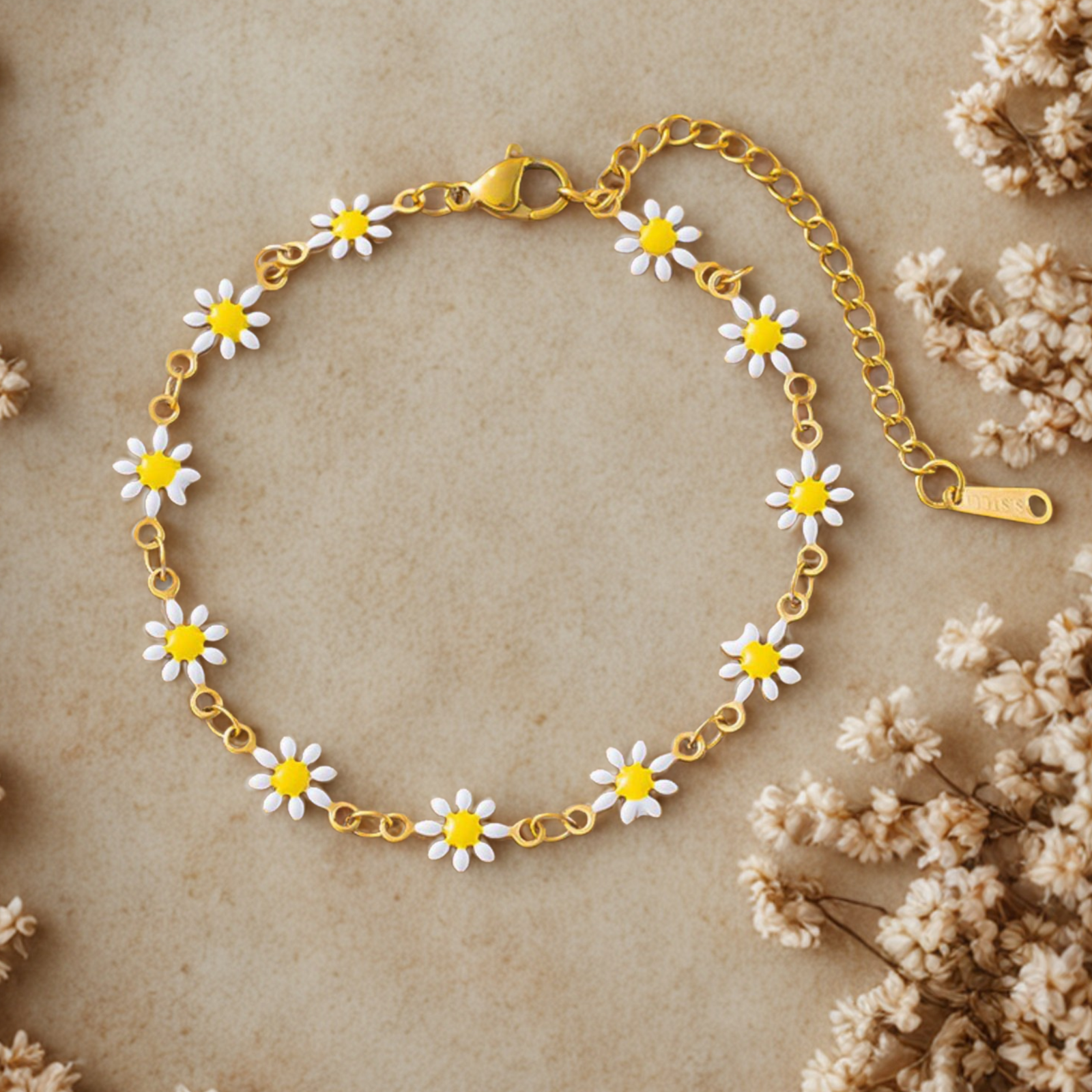 Bloomline Daisy – Gold Chain Bracelet