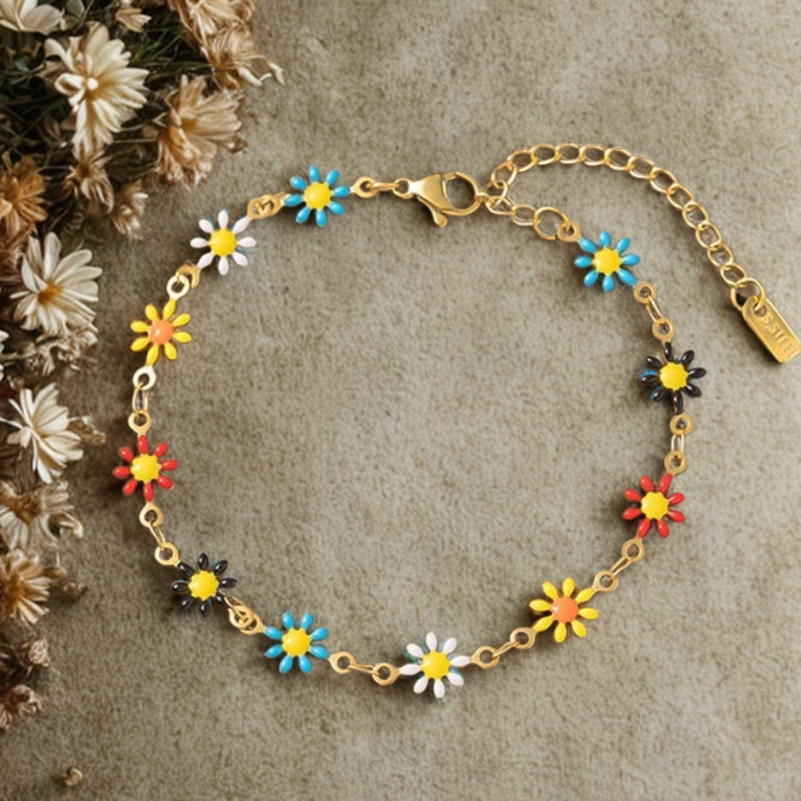 ColorBloom Daisy Bracelet for Girls & Women By Just Jewel