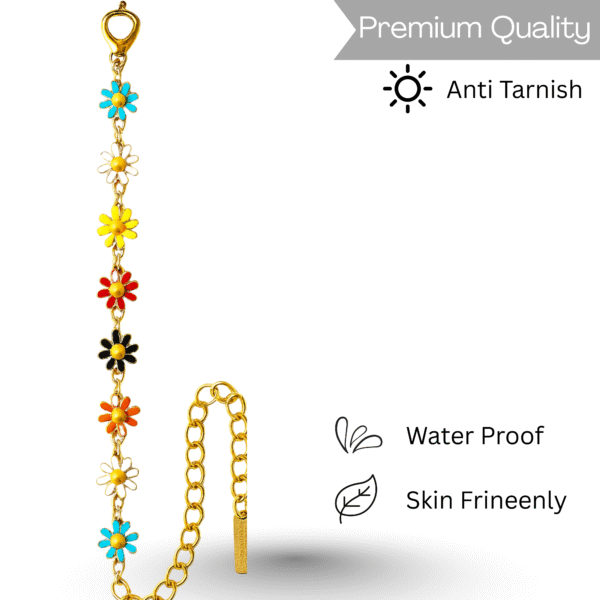 ColorBloom Daisy Bracelet for Girls & Women By Just Jewel - Image 2