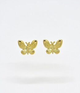 Golden Butterfly Studs | Anti-Tarnish & 18K Gold Plated
