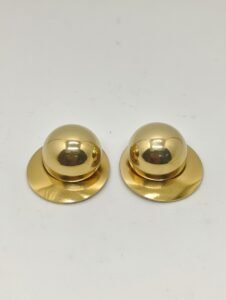 Golden Globe Dome Studs | 18K Gold Plated Minimalist Earrings