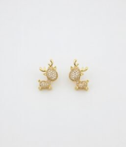 Aurum Reign Studs – Festive Reindeer Sparkle