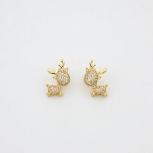 Aurum Reign Studs – Festive Reindeer Sparkle