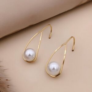 Golden Flower Crystal Studs