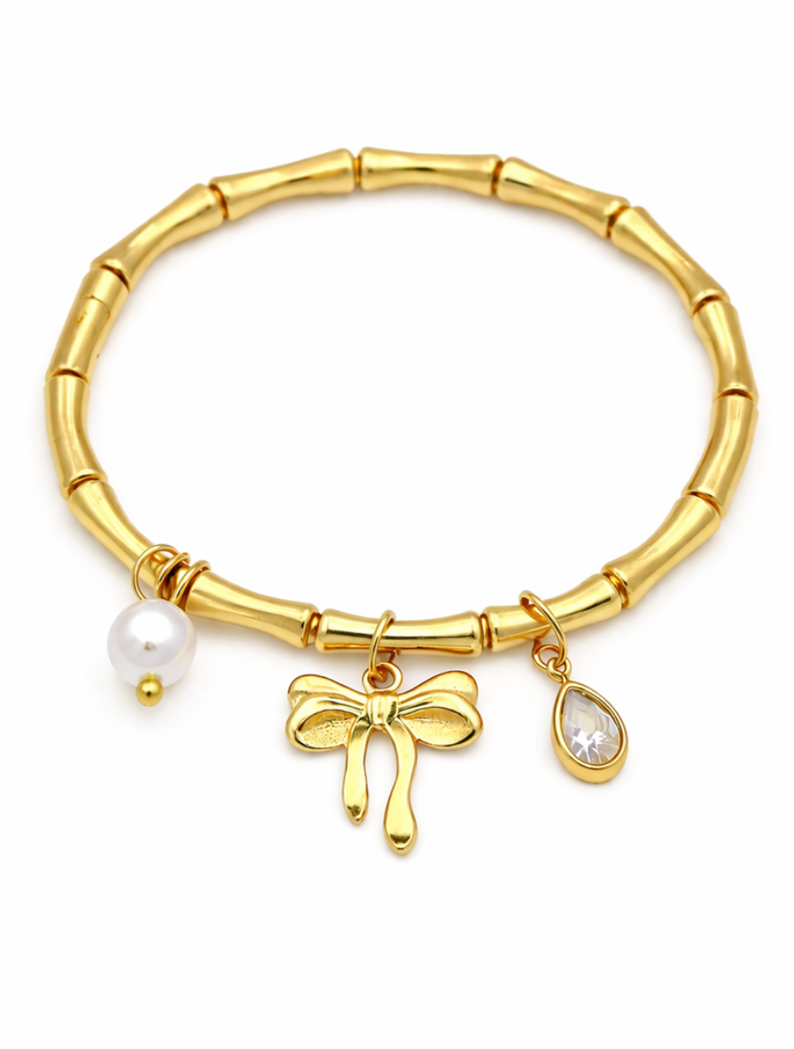 Imperial Meander – Classic Greek Fret 18K Gold Plated Kada (Size 2.6) | Premium Anti-Tarnish Bracelet