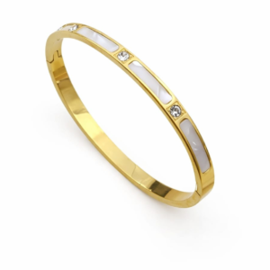 Premium Floral Gold Plated Kada Size 2.6 Waterproof Anti-Tarnish Just Jewel