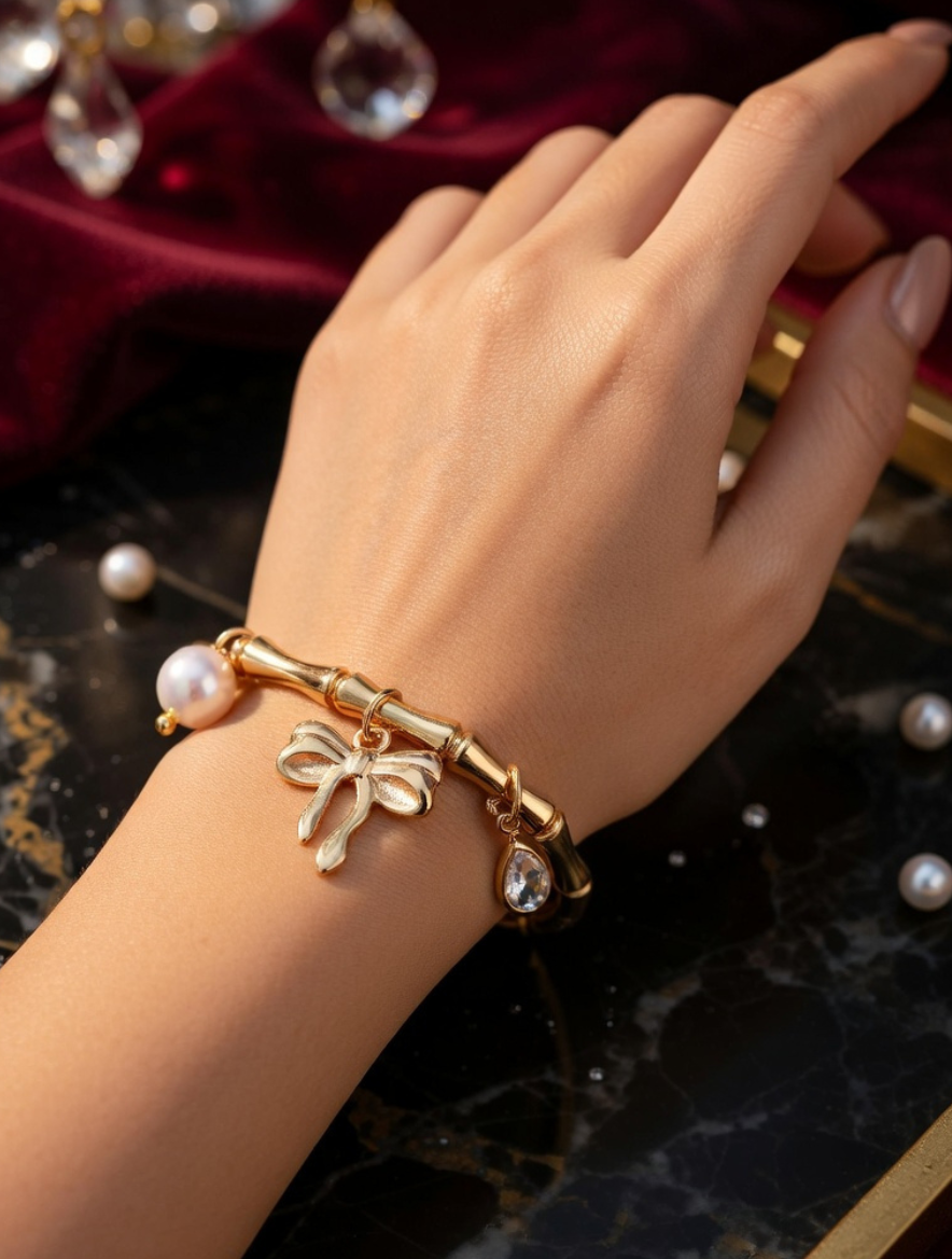 Imperial Meander – Classic Greek Fret 18K Gold Plated Kada (Size 2.6) | Premium Anti-Tarnish Bracelet - Image 3