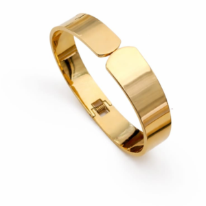 Celestial Starburst Crystal Gold Plated Kada Size 2.6 Waterproof Anti-Tarnish Just Jewel