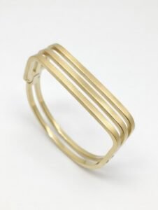 Luxury Triple Bar Cuff Bracelet | 18K Gold Plated 316L Stainless Steel | Anti-Tarnish & Waterproof