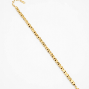 Gold-plated-turquoise-charm-bracelet-on-white-background-luxury-jewelry-product-shot