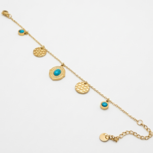 18K-gold-plated-turquoise-multi-charm-bracelet-anti-tarnish-jewelry-just-jewel