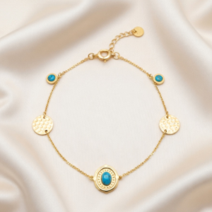 Turquoise Multi-Charm Bracelet